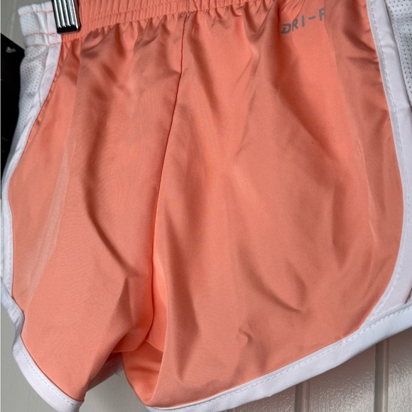 Nike Orange and White Athletic Shorts Dri-FIT Performance girls XS - Picture 3 of 10